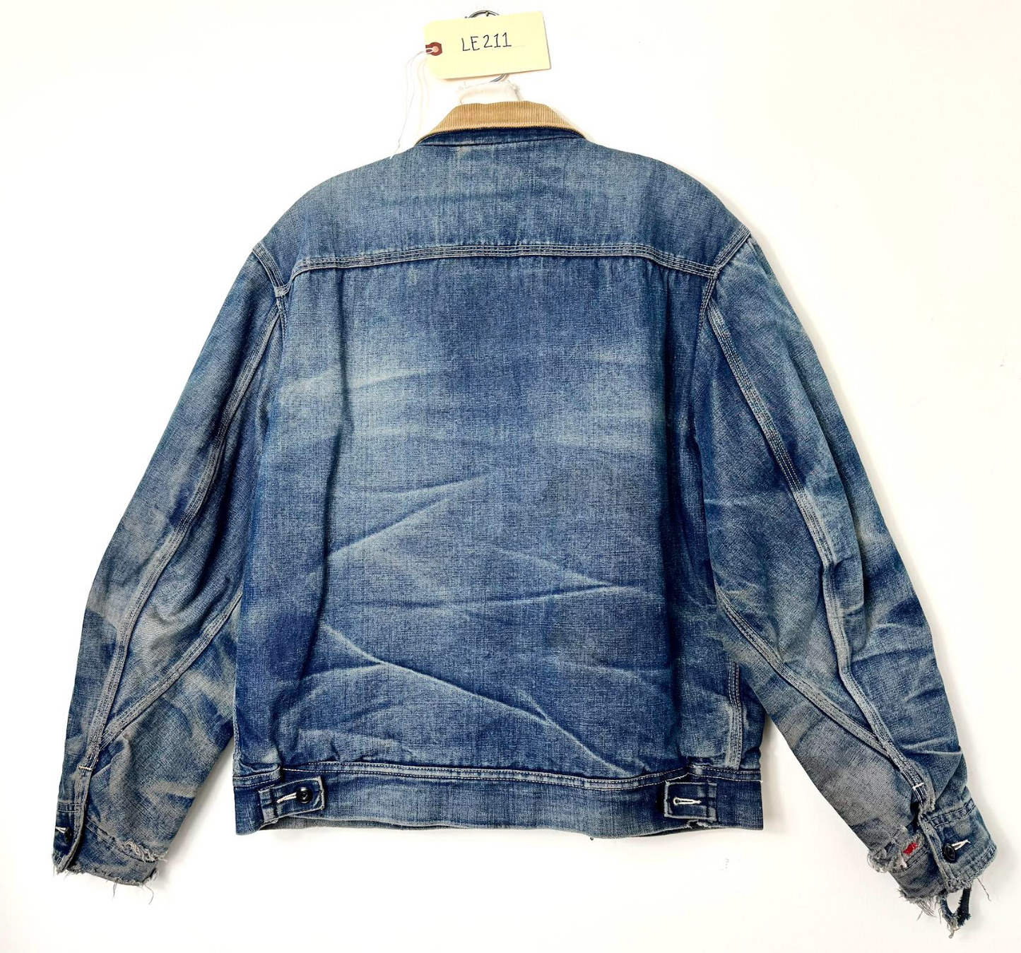 LE211  1970s Lee Brand red quilted Chore Coat