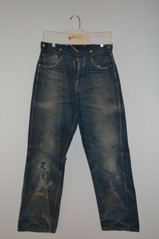 1910's Workwear Buckle Back Jean NN017