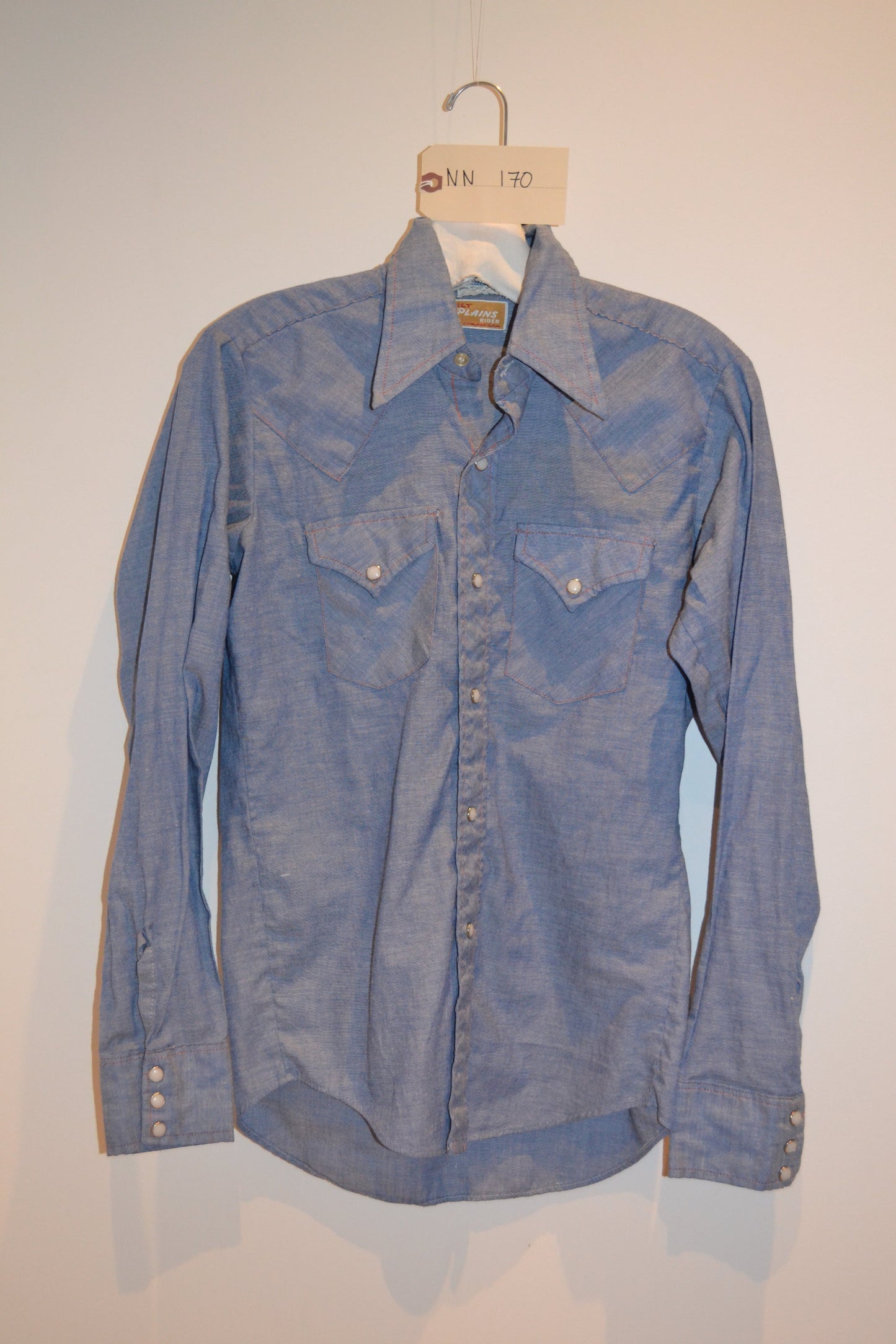 1970's Ely Plins Chambray Shirt NN170