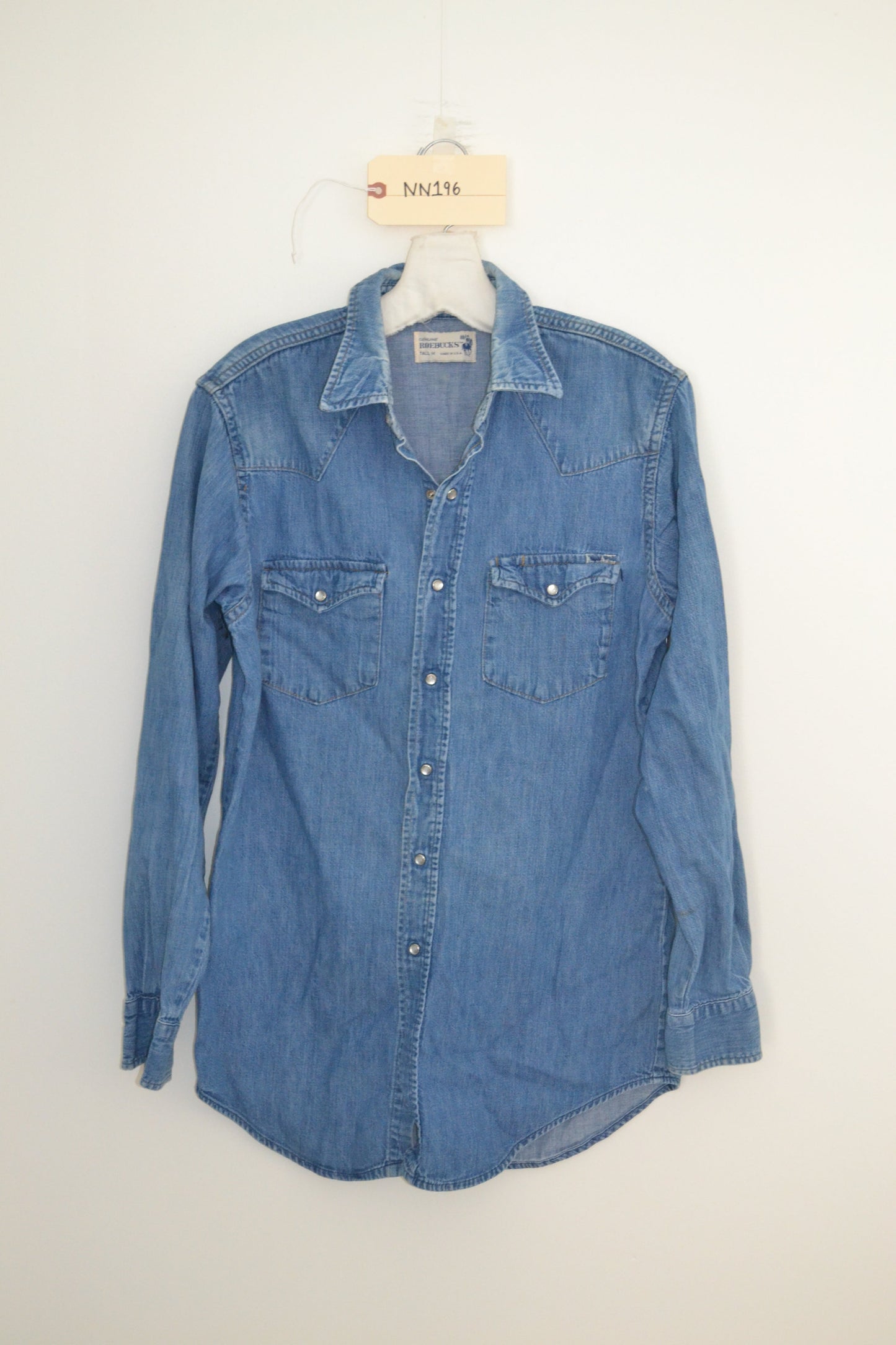 1980's Roebucks Western Denim Shirt NN196