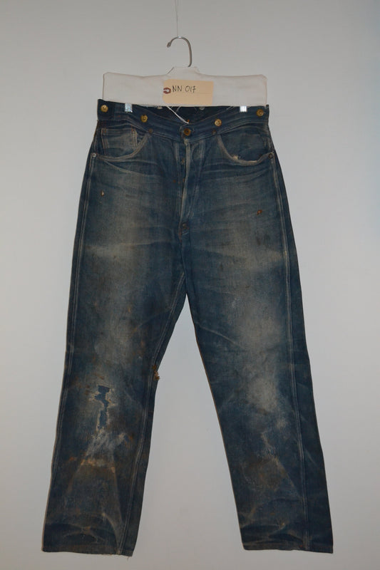 1930's Vintage Levi Denim Jeans (Buckle Back) Foremost J.C.P. Co