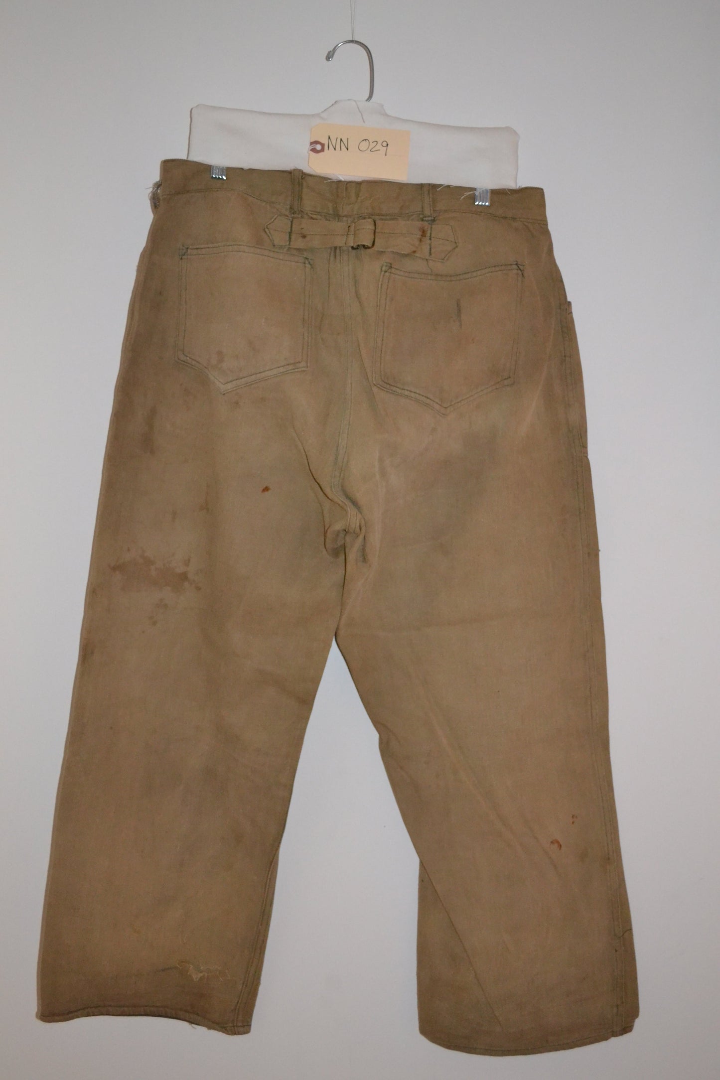 1920's Khaki Yarn Dye Workwear Jean NN029