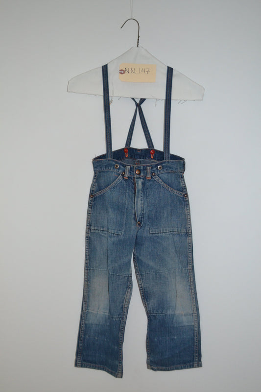 1920's Children's Suspenders Workwear Jean NN147