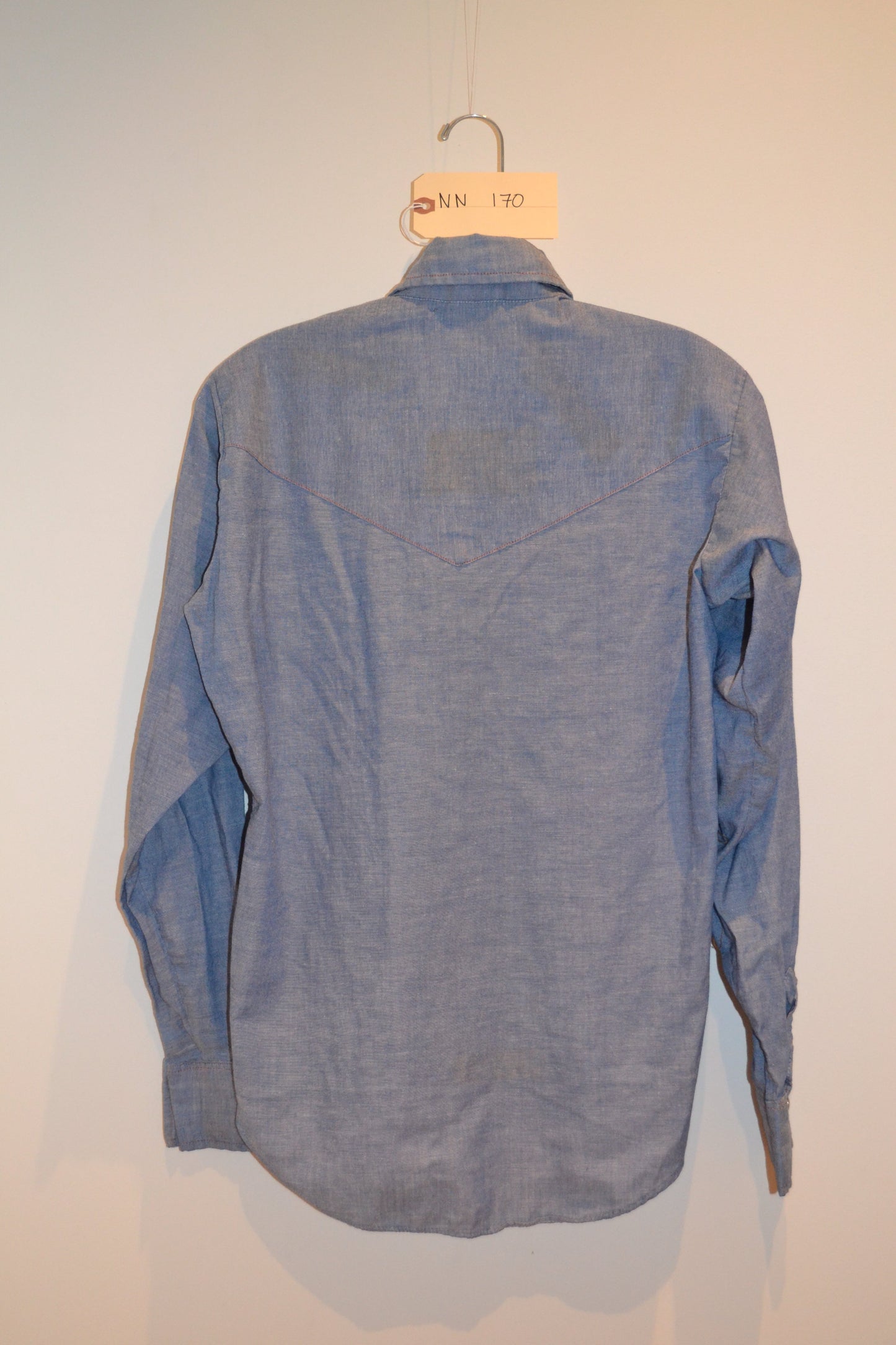 1970's Ely Plins Chambray Shirt NN170