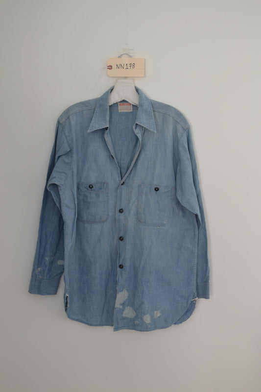 1960's Model Chambray Shirt NN178