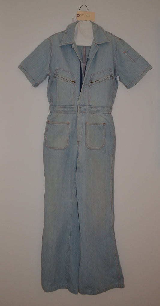1980's Fashion Denim Jumpsuit NN211