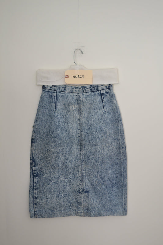 1980's Paris Blues Fashion Skirt NN223