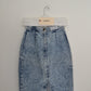 1980's Paris Blues Fashion Skirt NN223